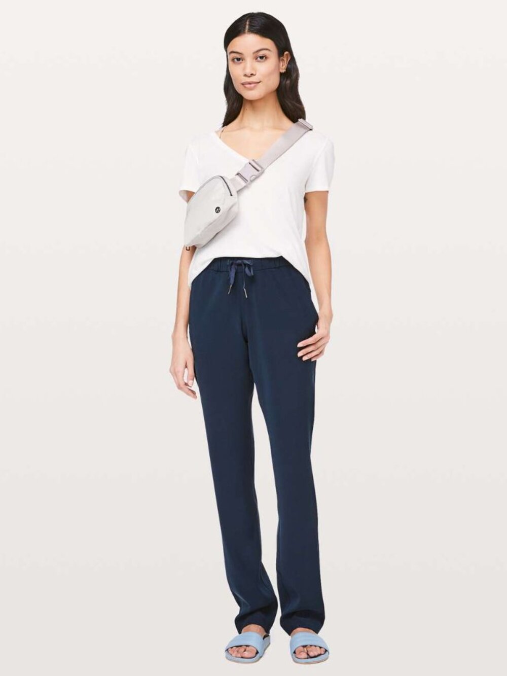 Lululemon On The Fly Pant Woven Tall 33" True Navy 12